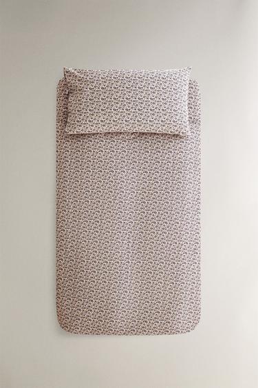 Zara Детское хлопковое одеяло с цветочным узором купить с доставкой.