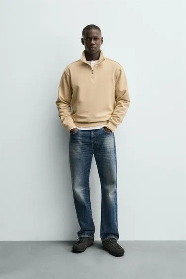 Базовая толстовка с воротником на молнии- Заказать в России