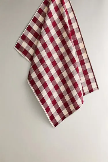 Набор больших хлопковых чайных полотенец в клетку (набор из 2)- Заказать в России