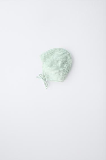Zara Чепчик жемчужной вязки