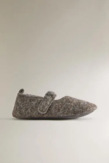 Детские балетки в полушерстяном стиле- Заказать в России