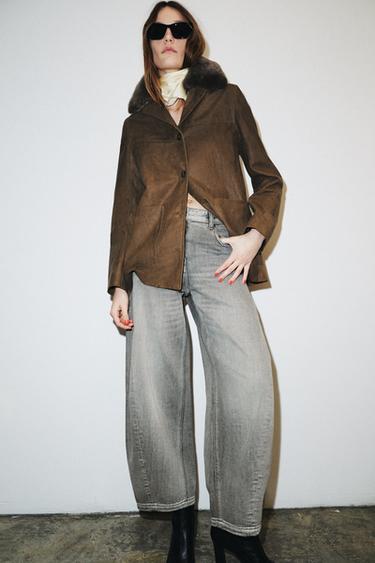 Zara Куртка из коллекции ZW из натуральной кожи