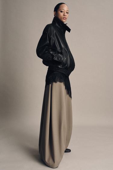 Куртка из натуральной кожи zara- Заказать в России