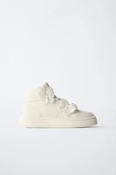 Высокие кеды с бабочками