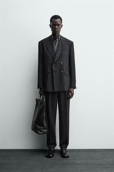 Zara Двубортный костюмный блейзер