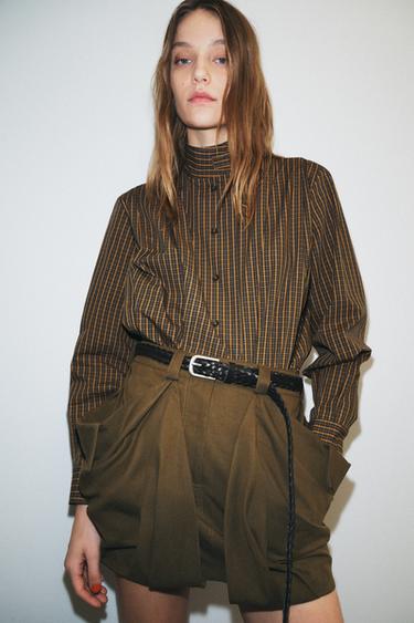 Zara Короткая юбка карго — ZW COLLECTION