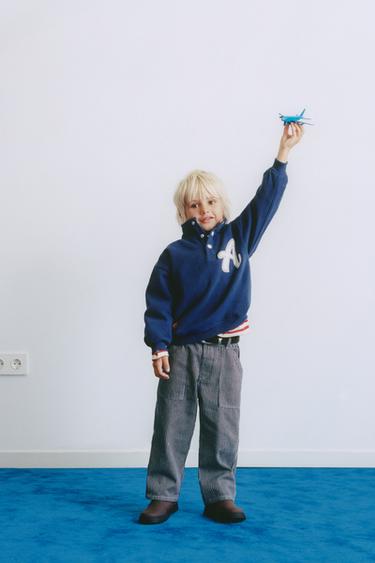 Zara Толстовка с нашивкой-буквой