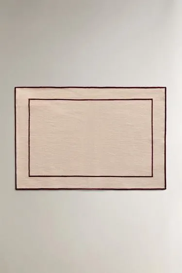 Хлопковый подстольник с каймой