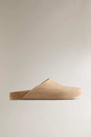 Zara Модные кожаные сабо купить с доставкой.