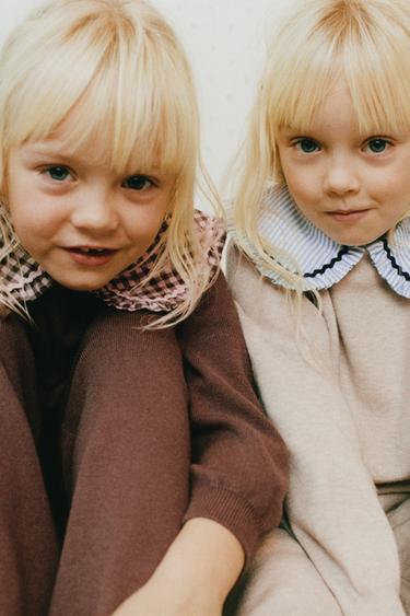 Вязаный джемпер в полоску с воротником бобо- Заказать в России