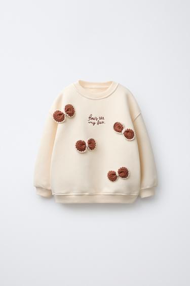 Zara Толстовка с аппликацией кружева