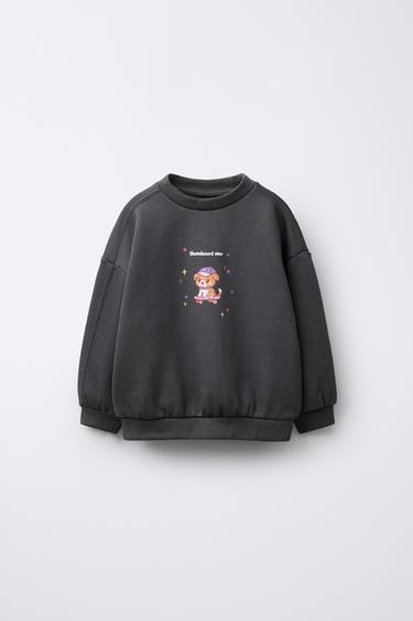 Zara Толстовка с принтом