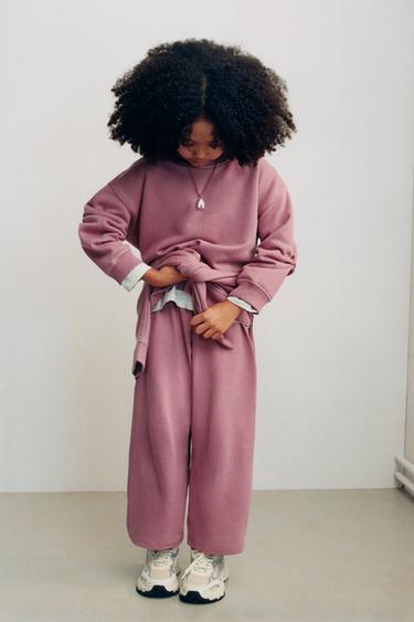 Zara Брюки WIDE LEG из мягкой ткани с рельефной надписью