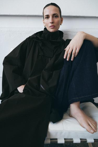 Zara Тренч-накидка WATER REPELLENT — ZW COLLECTION LIMITED EDITION