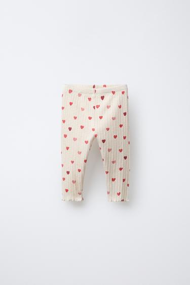 Zara Легинсы с сердцами