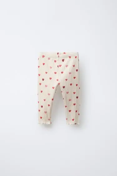 Легинсы с сердцами- Заказать в России