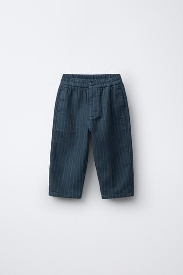 Zara Брюки BAGGY в полоску купить с доставкой.