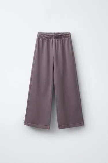 Брюки WIDE LEG с эффектом потертости