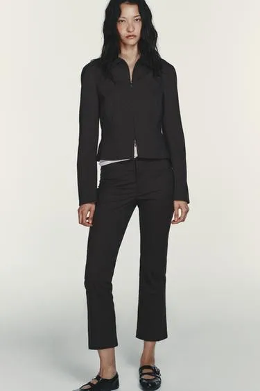 Куртка в полоску с молниями