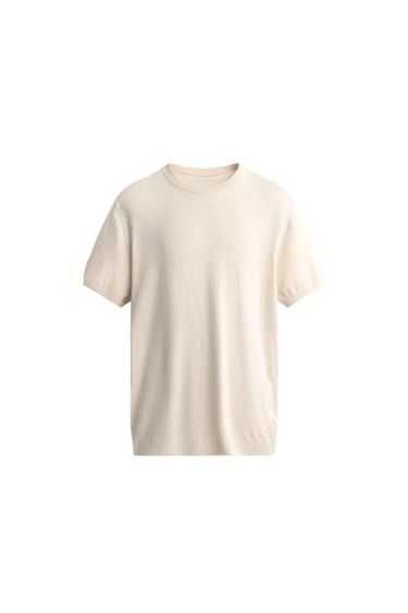 Футболка прямого кроя из трикотажа basic