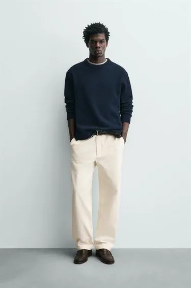 Брюки STRAIGHT FIT из рельефной ткани