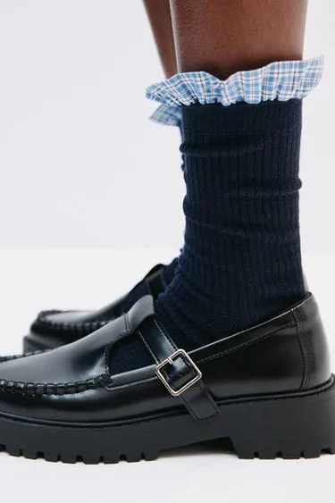 Набор из двух пар носков с воланами