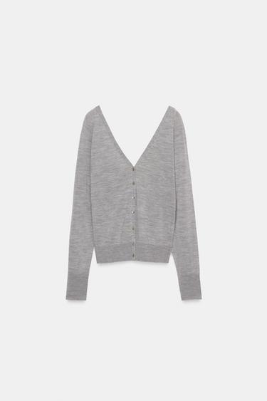 Zara Кардиган с V-образным вырезом