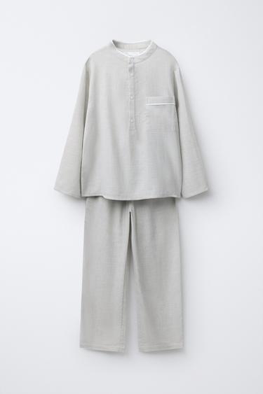 Zara 6-14 лет/пижама с воротником и пуговицами купить с доставкой.