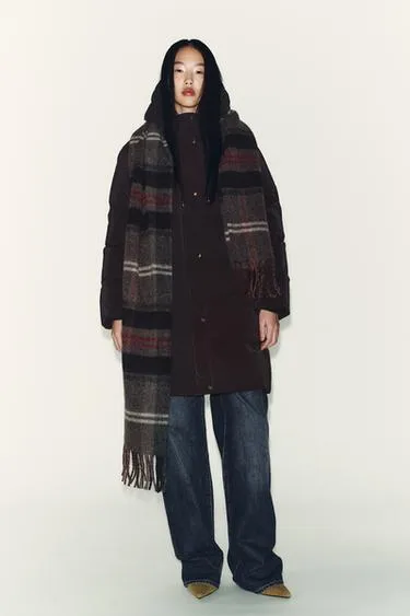 Ветрозащитный анорак средней длины из прорезиненной ткани