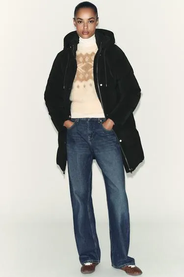 Ветрозащитный анорак средней длины из прорезиненной ткани