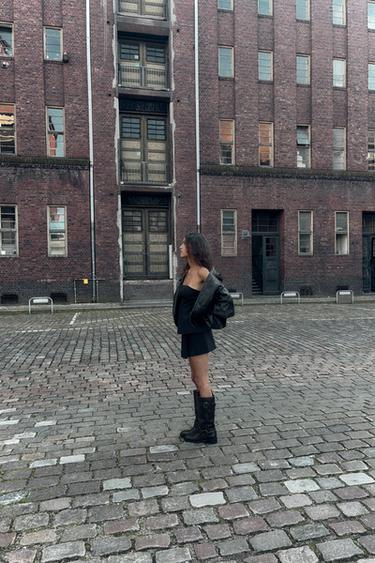 Zara Куртка из искусственной кожи