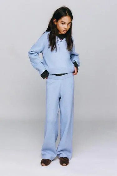 Трикотажные брюки WIDE LEG- Заказать в России