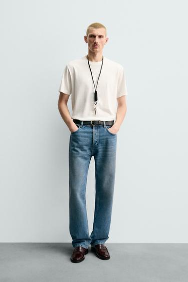 Zara Футболка MEDIUM WEIGHT классического кроя