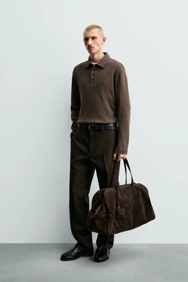 BRUSHED TEXTURED POLO SHIRT ORIGINS- Заказать в России