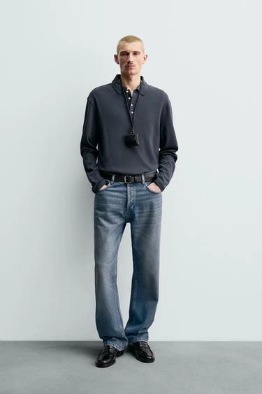 BRUSHED TEXTURED ORIGINS POLO SHIRT- Заказать в России