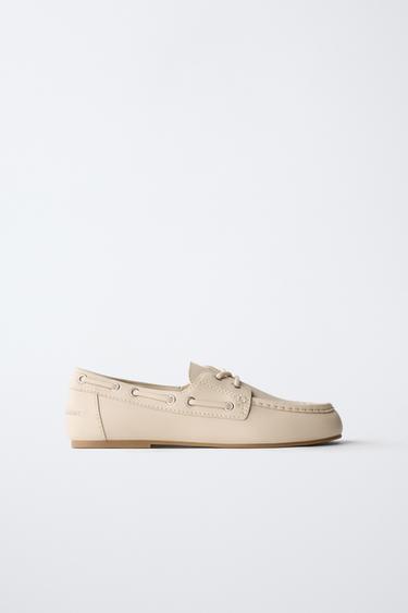 Zara Топсайдеры со шнуровкой купить с доставкой.