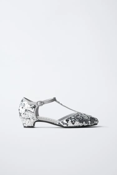 SEQUIN HIGH-HEEL SHOES- Заказать в России