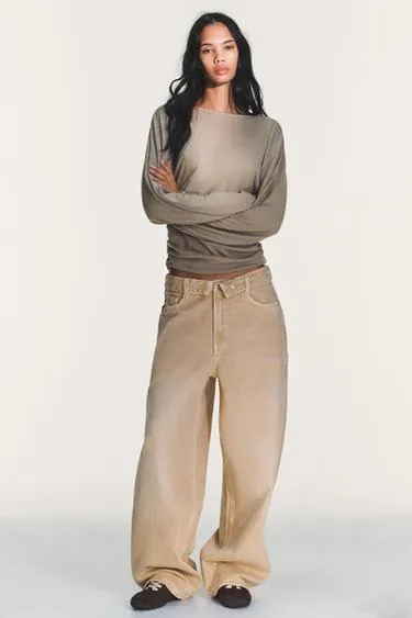 Футболка с боковой драпировкой