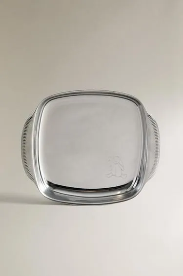 Детский кроличья металлическая тарелка