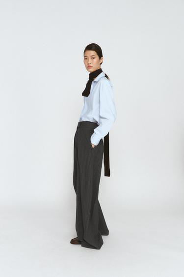Zara Брюки WIDE LEG с защипами — ZW COLLECTION