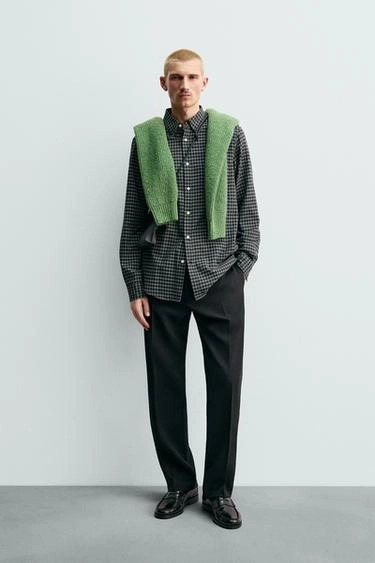 ORIGINS CHECK SHIRT WITH WOOL- Заказать в России