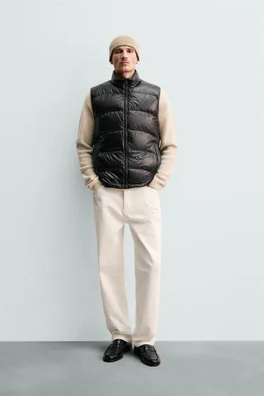 Стеганый жилет 80% пух - 20% перо WATER REPELLENT- Заказать в России