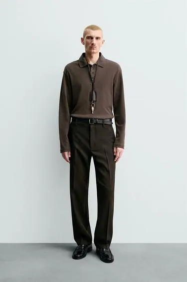 Брюки чинос из 100% шерсти- Заказать в России