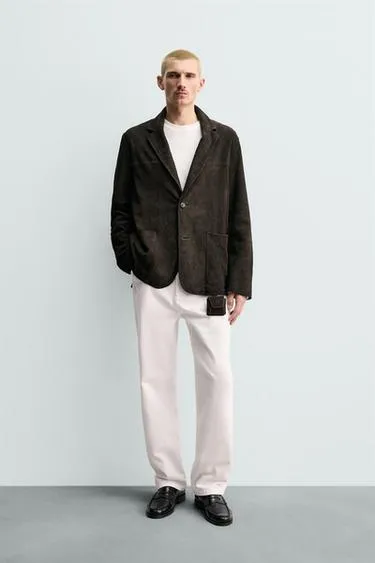 Блейзер из замши