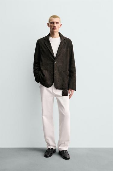 Zara Замшевый бархатный блейзер происхождение