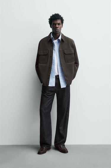 Zara Рубашка-овершерт COMFORT TEXTURED
