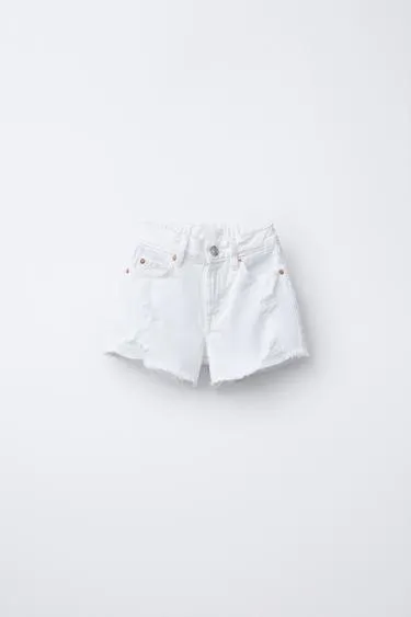 Джинсовые шорты с разрезами- Заказать в России