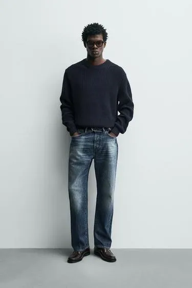 Свитер из хлопка классического кроя