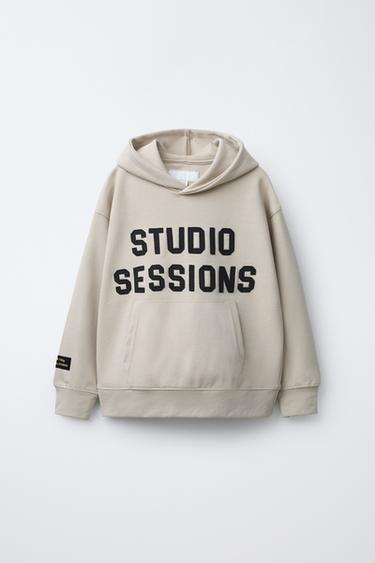 Zara Худи в стиле преппи из ткани интерлок