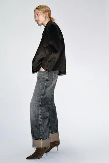 Кожаные ботильоны на каблуке